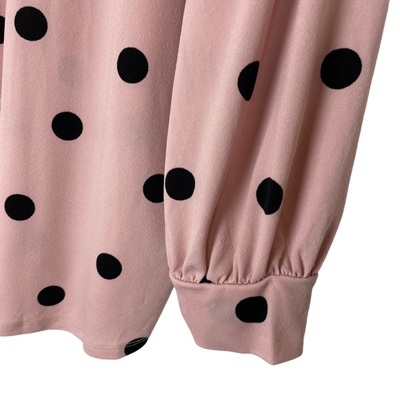⭐️2/$20 NWT Adrianna Papell Polka Dot Blouse - Picture 9 of 16